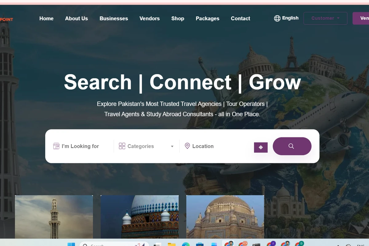 Travel Point vendor and package directory