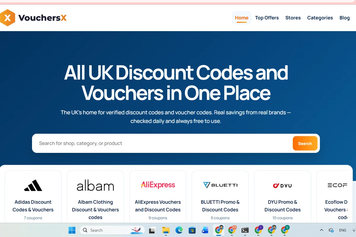 VouchersX UK voucher platform